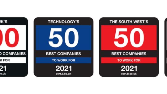 Three “Best Companies” awards for Microsoft Gold Partner Transparity!