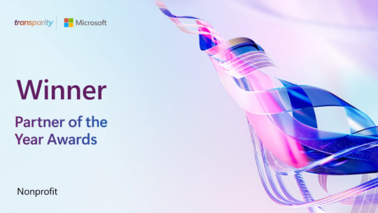 Transparity recognized as the winner of 2025 Microsoft Partner of the Year for NonProfit 